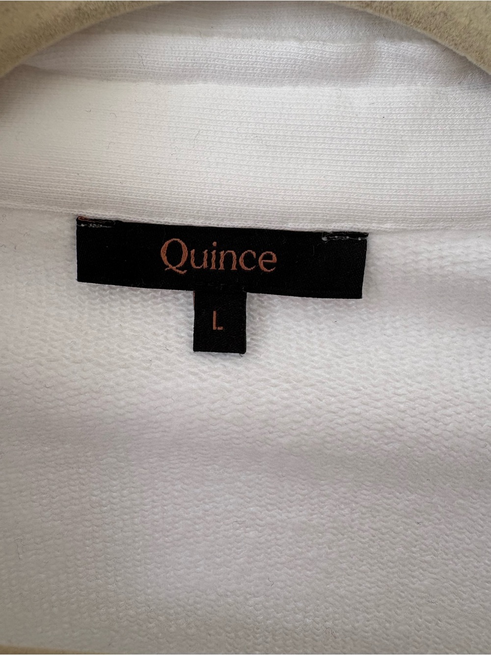 Quince organic French Terry White Henley sweatshirt - Picture 2 of 4